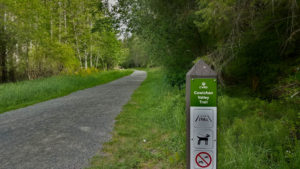 Kinsol Trestle on Vancouver Island, British Columbia Canada path