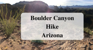 Boulder Canyon Hike Arizona main