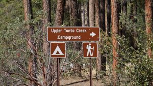 Location, Upper Tonto Creek Campground, Forever Sabbatical