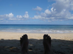 on the beach St. Croix