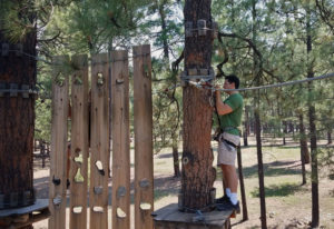 Learn about your Significant Other on a Tree Adventure Course Hunter obstacle 2