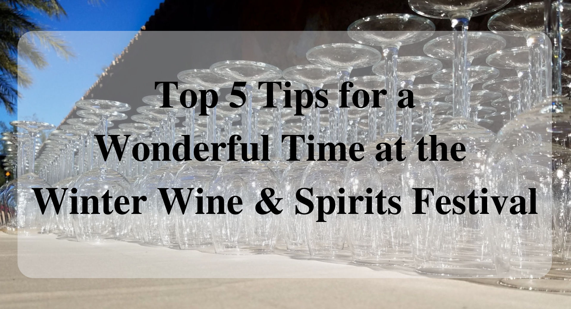 Top 5 Tips for a Wonderful Time at the Winter Wine & Spirits Festival