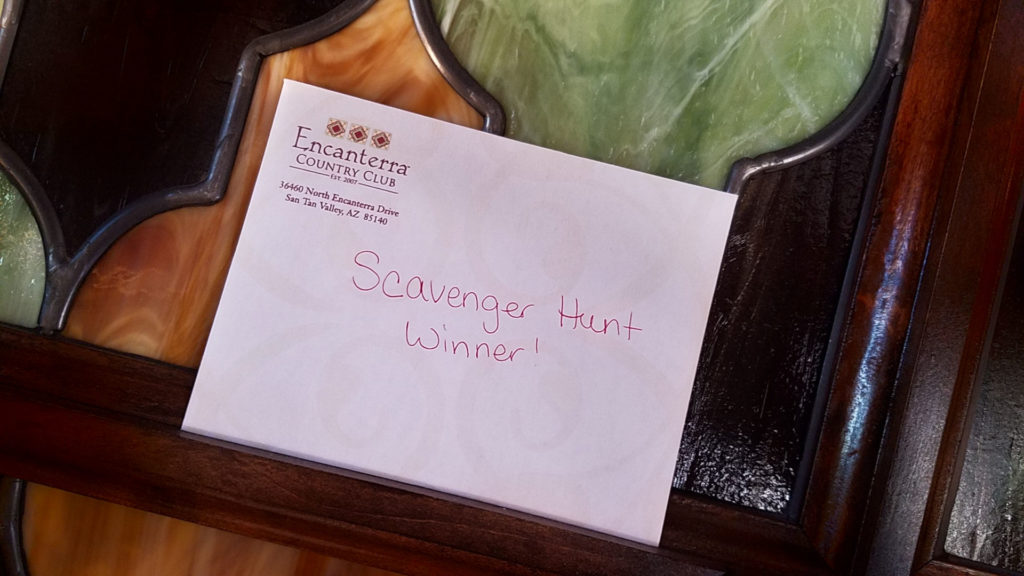 Scavenger Hunt Forever Sabbatical prize