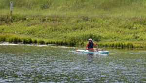 sitting stand up paddle boarding, forever sabbatical