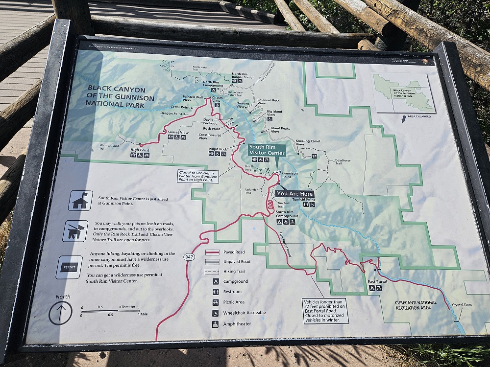 South Rim Drive viewpoints