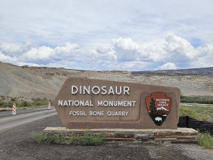 Dinosaur National Monument sign