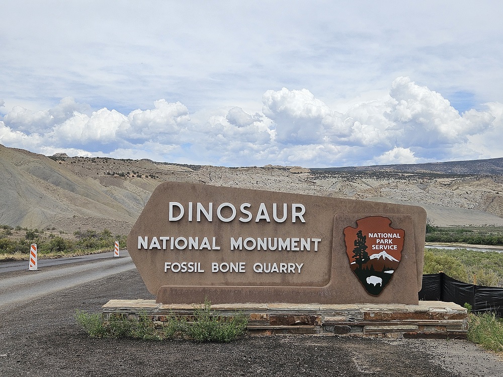Dinosaur National Monument sign
